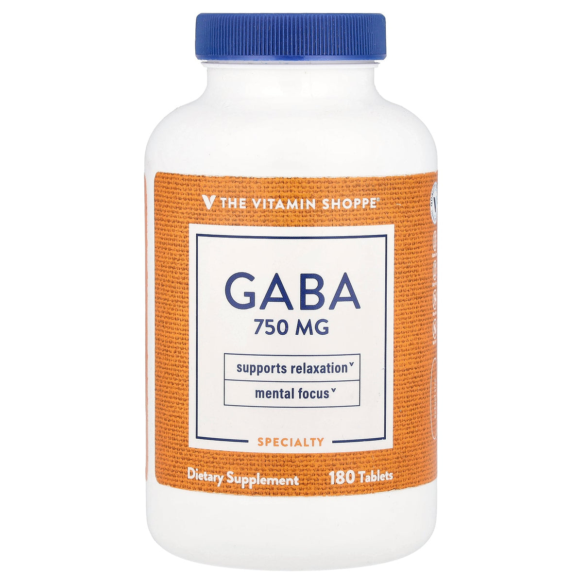 The Vitamin Shoppe, GABA, 180 Tablets