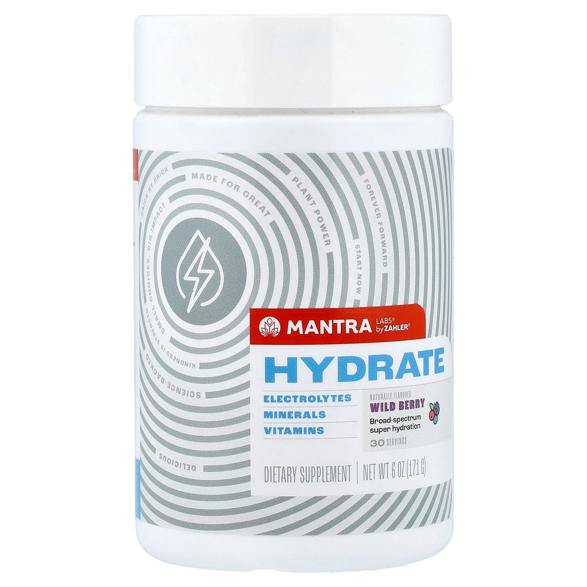 Zahler, Mantra Labs®, Hydrate, Wild Berry, 6 oz (171 g)