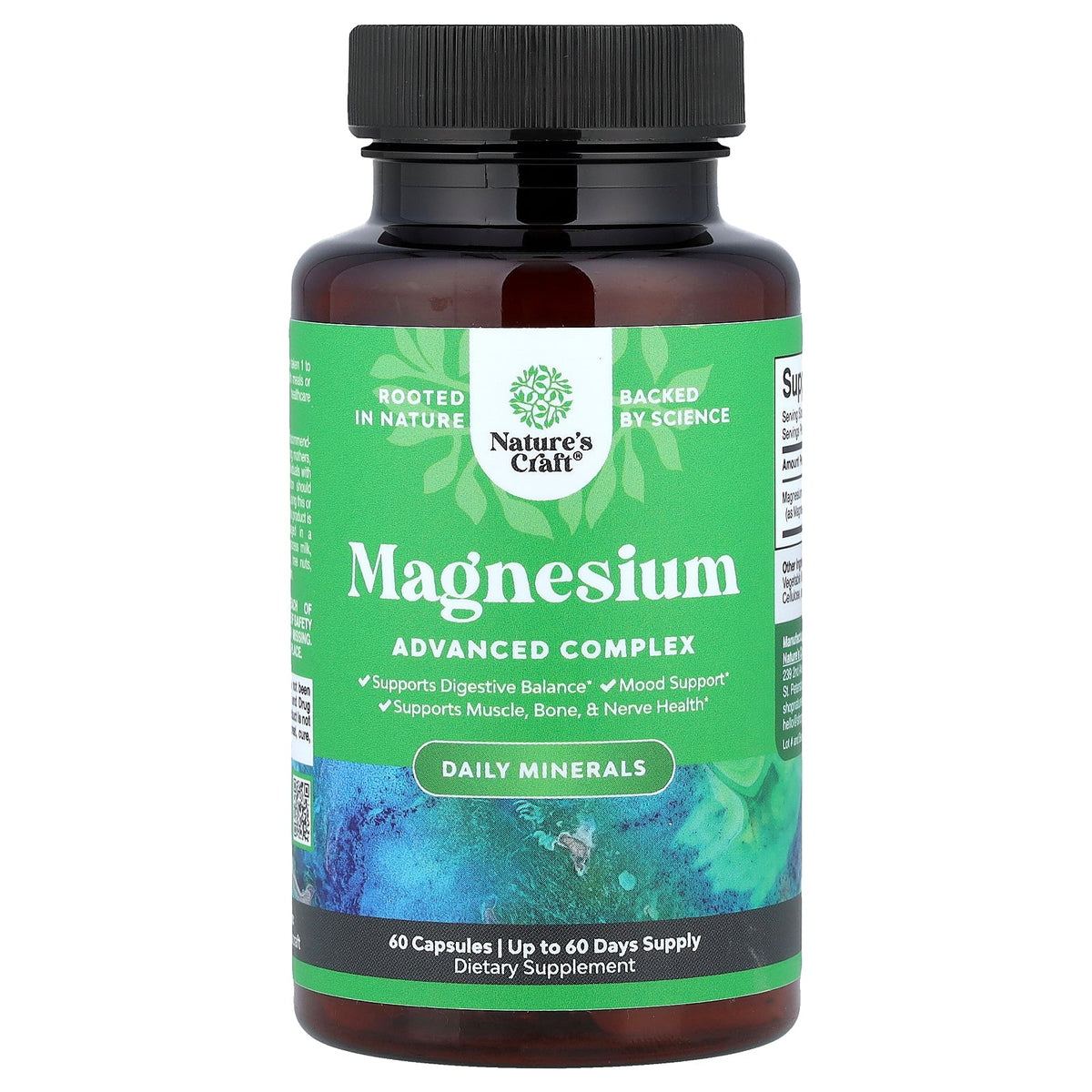 Nature's Craft, Magnesium, 60 Capsules (500 mg per Capsule)