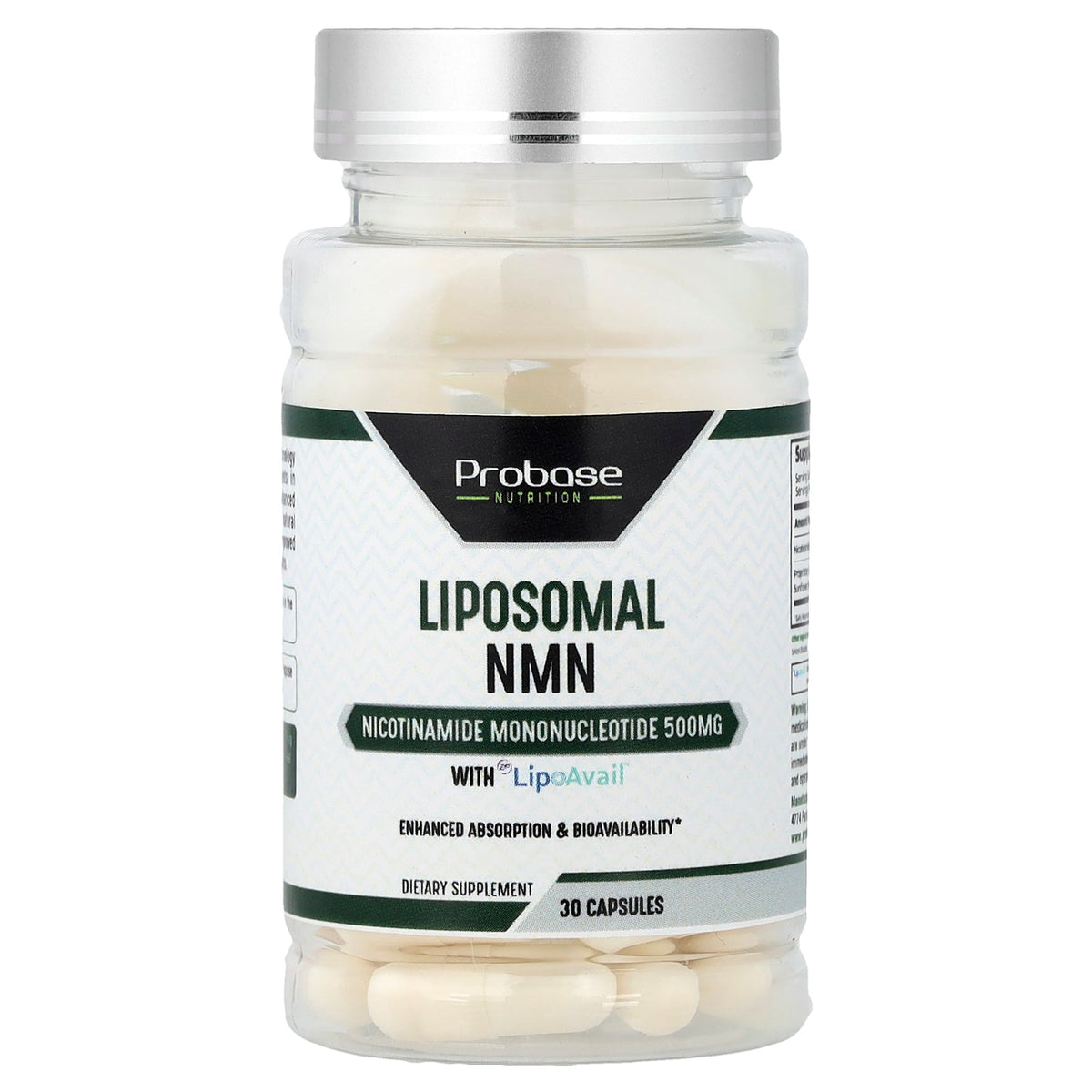 Probase Nutrition, Liposomal NMN With LipoAvail®, 30 Capsules