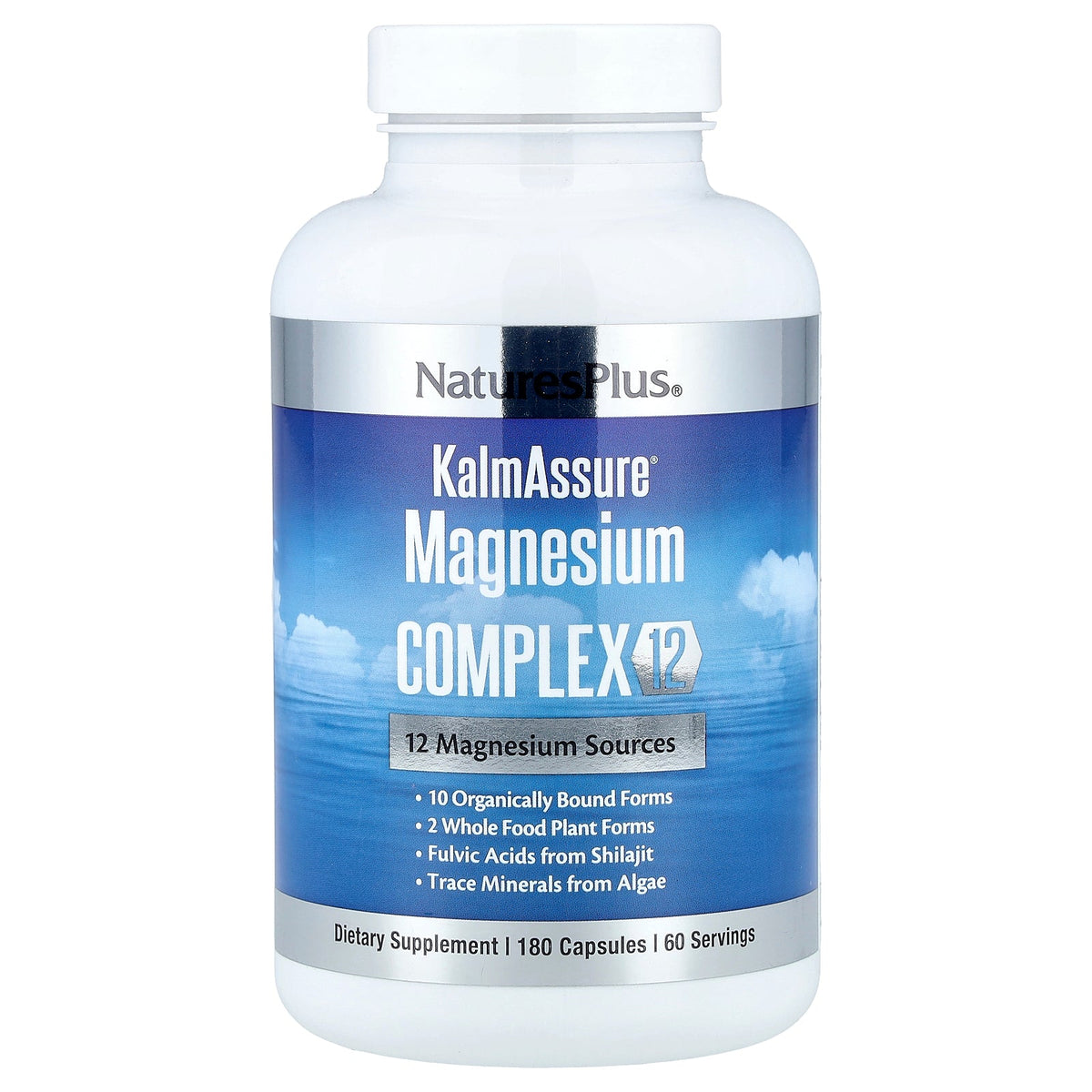 NaturesPlus, KalmAssure®, Magnesium Complex 12, 180 Capsules