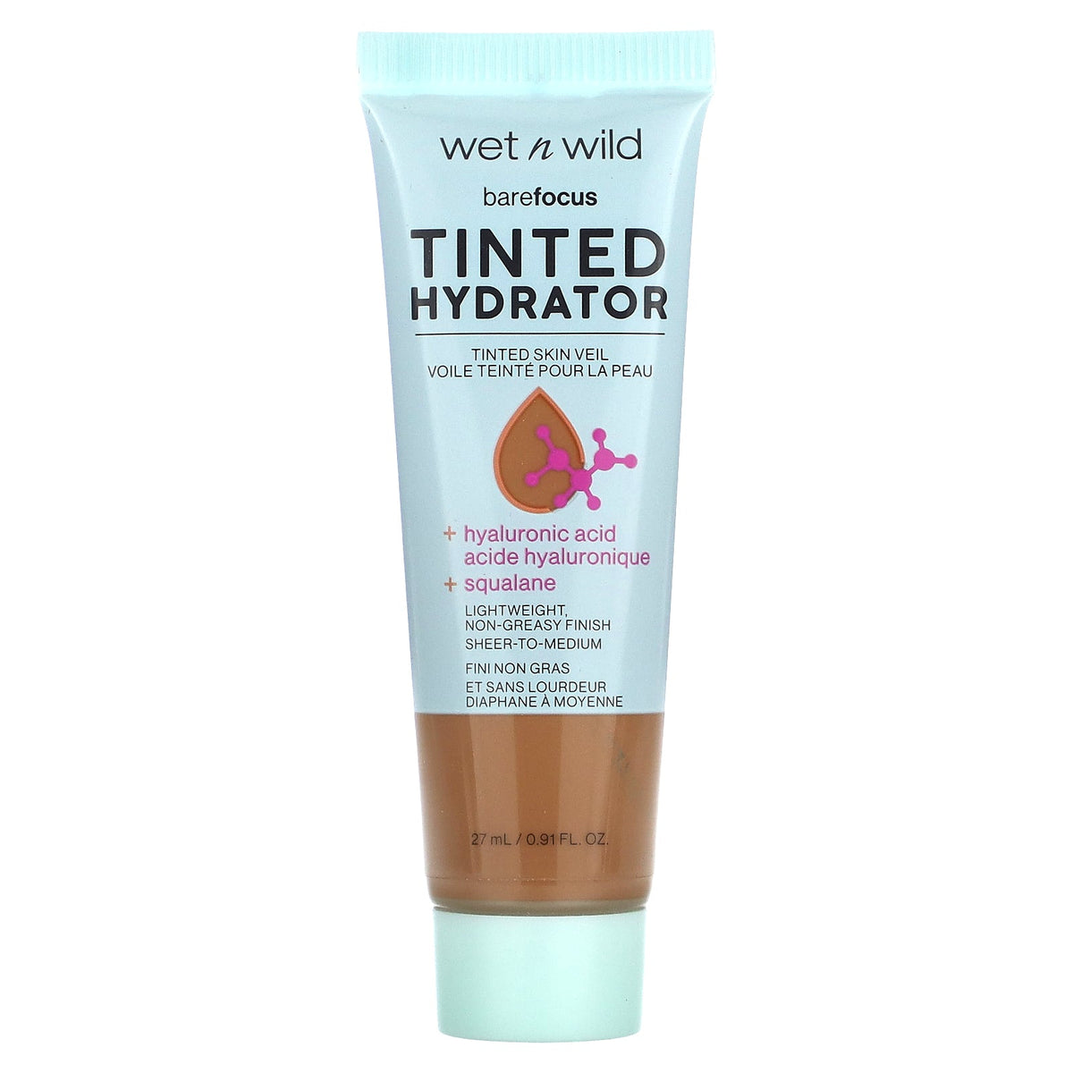wet n wild, Barefocus, Tinted Hydrator, 1114093 Deep, 0.91 fl oz (27 ml)