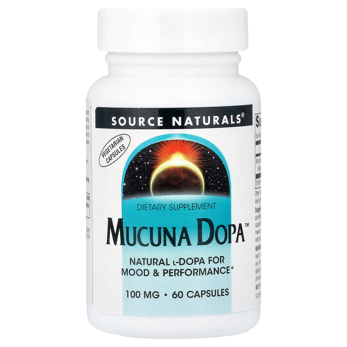 Source Naturals, Mucuna Dopa™, 100 mg, 60 Capsules