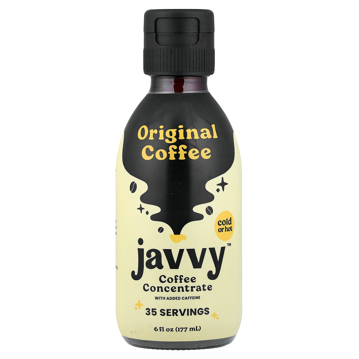 Javvy Coffee, Coffee Concentrate With Added Caffeine, Original Coffee, 6 fl oz (177 ml)