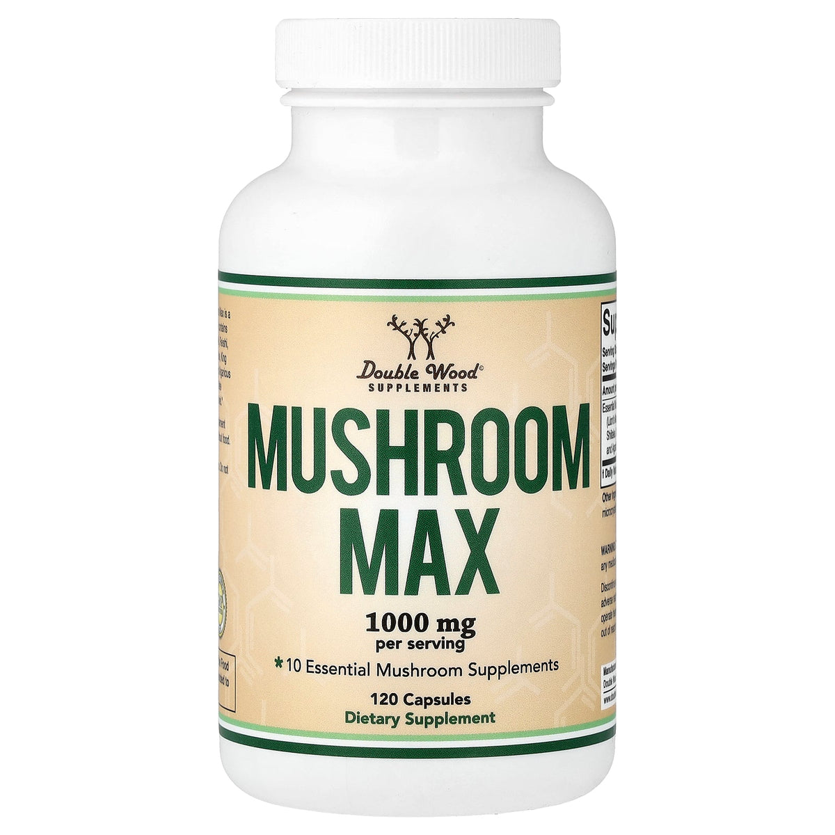 Double Wood Supplements, Mushroom Max, 120 Capsules