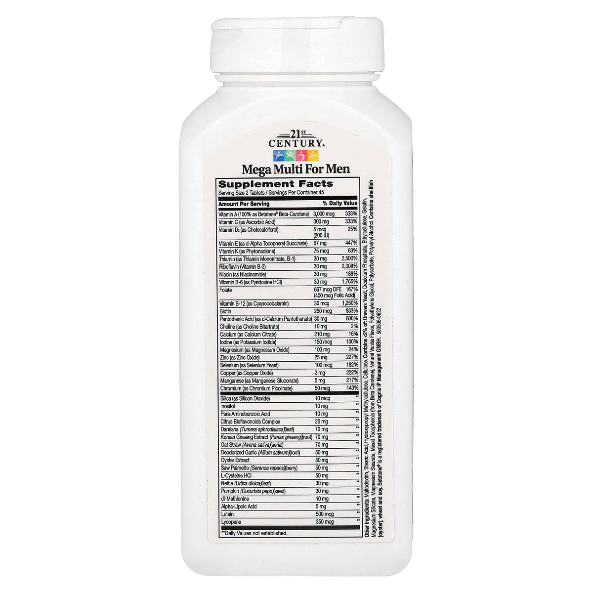 21st Century, Mega Multi For Men, 90 Tablets