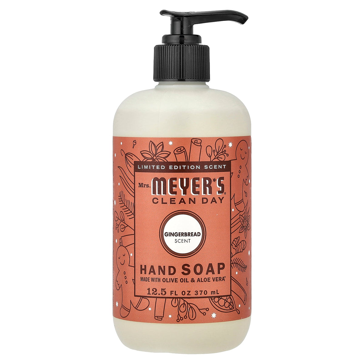 Mrs. Meyers Clean Day, Hand Soap, Gingerbread, 12.5 fl oz (370 ml)