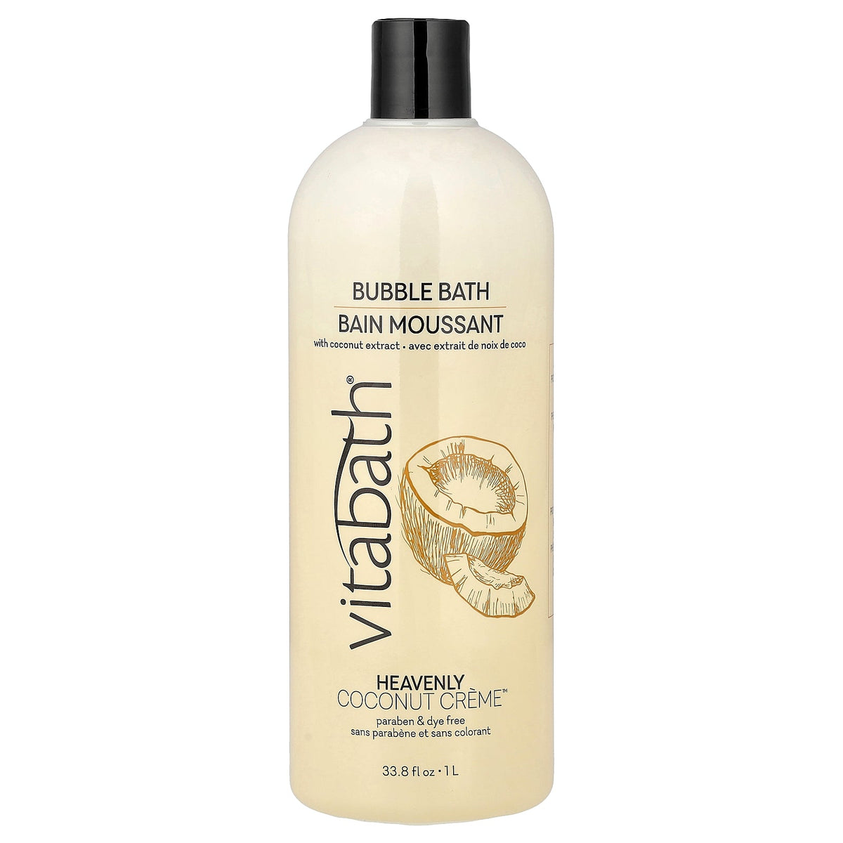 Vitabath, Bubble Bath, Heavenly Coconut Creme™, 33.8 fl oz (1 l)