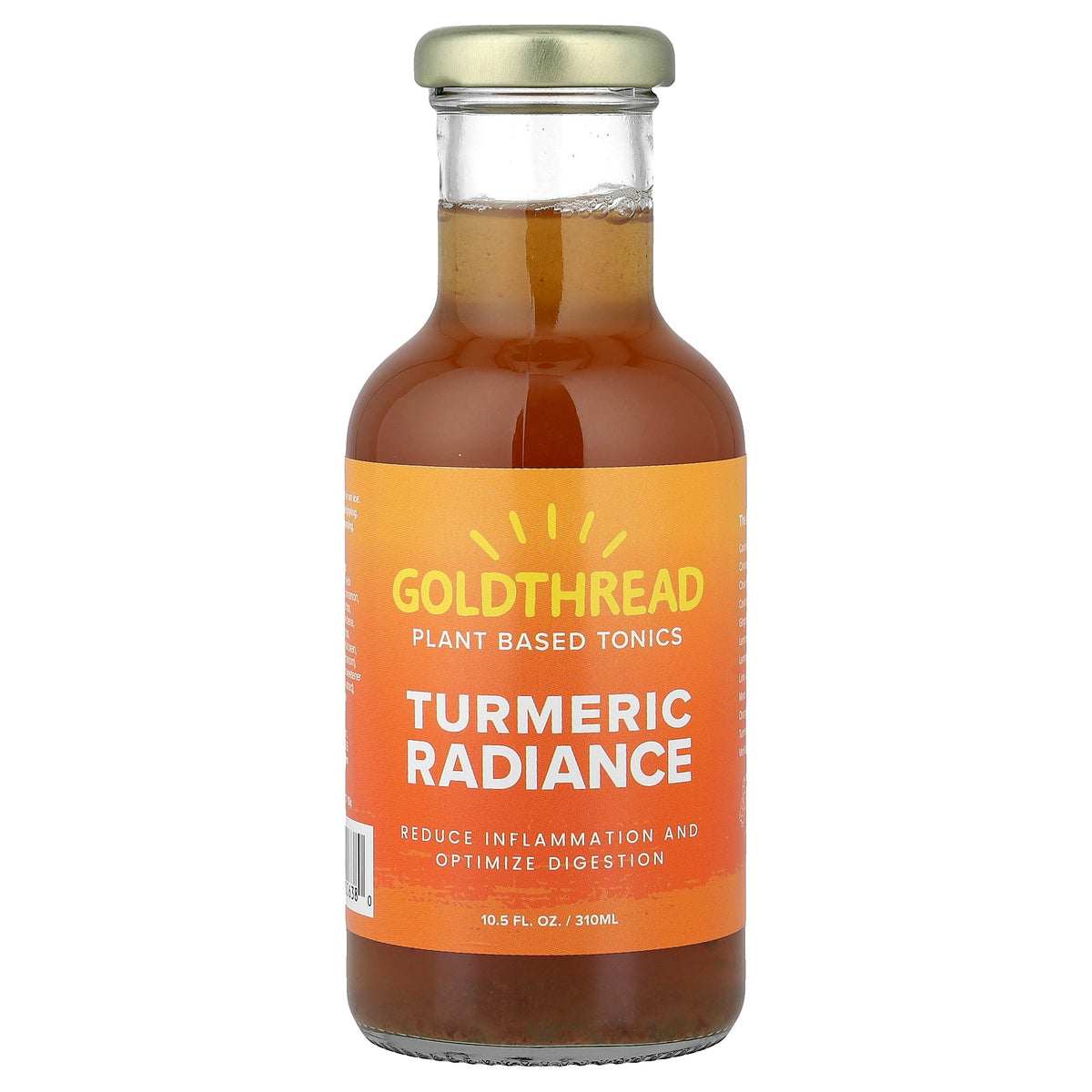 Goldthread Herbs, Plant Based Tonics, Turmeric Radiance, 10.5 fl oz (310 ml)