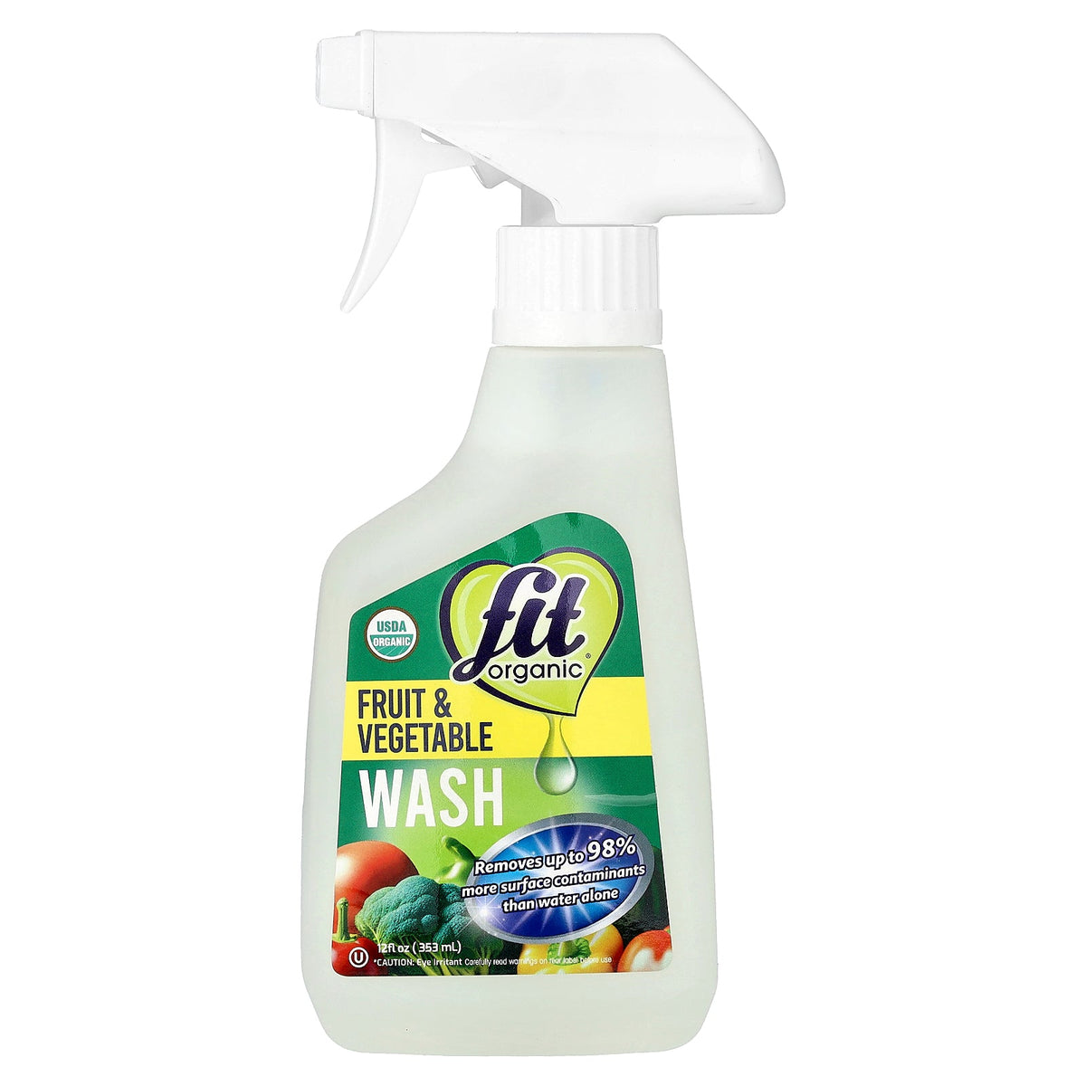 Fit Organic, Fruit & Vegetable Wash Spray, 12 fl oz (353 ml)