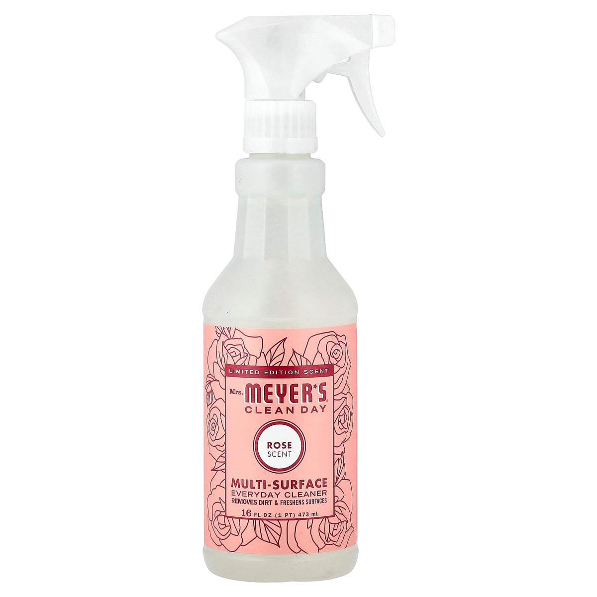 Mrs. Meyers Clean Day, Multi-Surface Everyday Cleaner, Rose, 16 fl oz (473 ml)