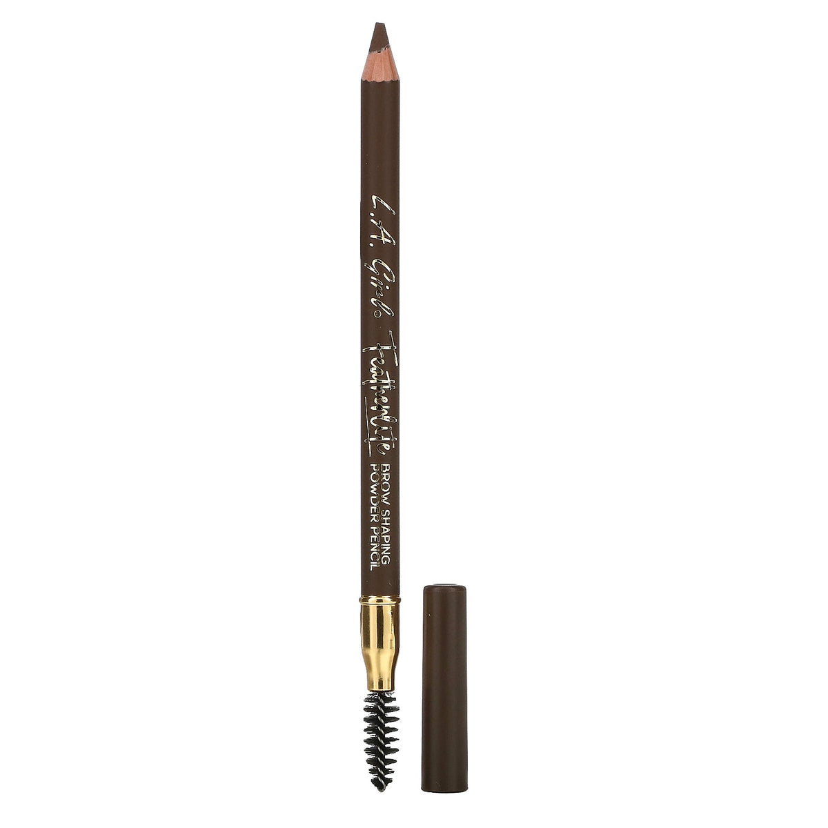 L.A. Girl, Featherlite Brow Shaping Powder Pencil, GBP393 Medium Brown, 0.04 oz (1.1 g)