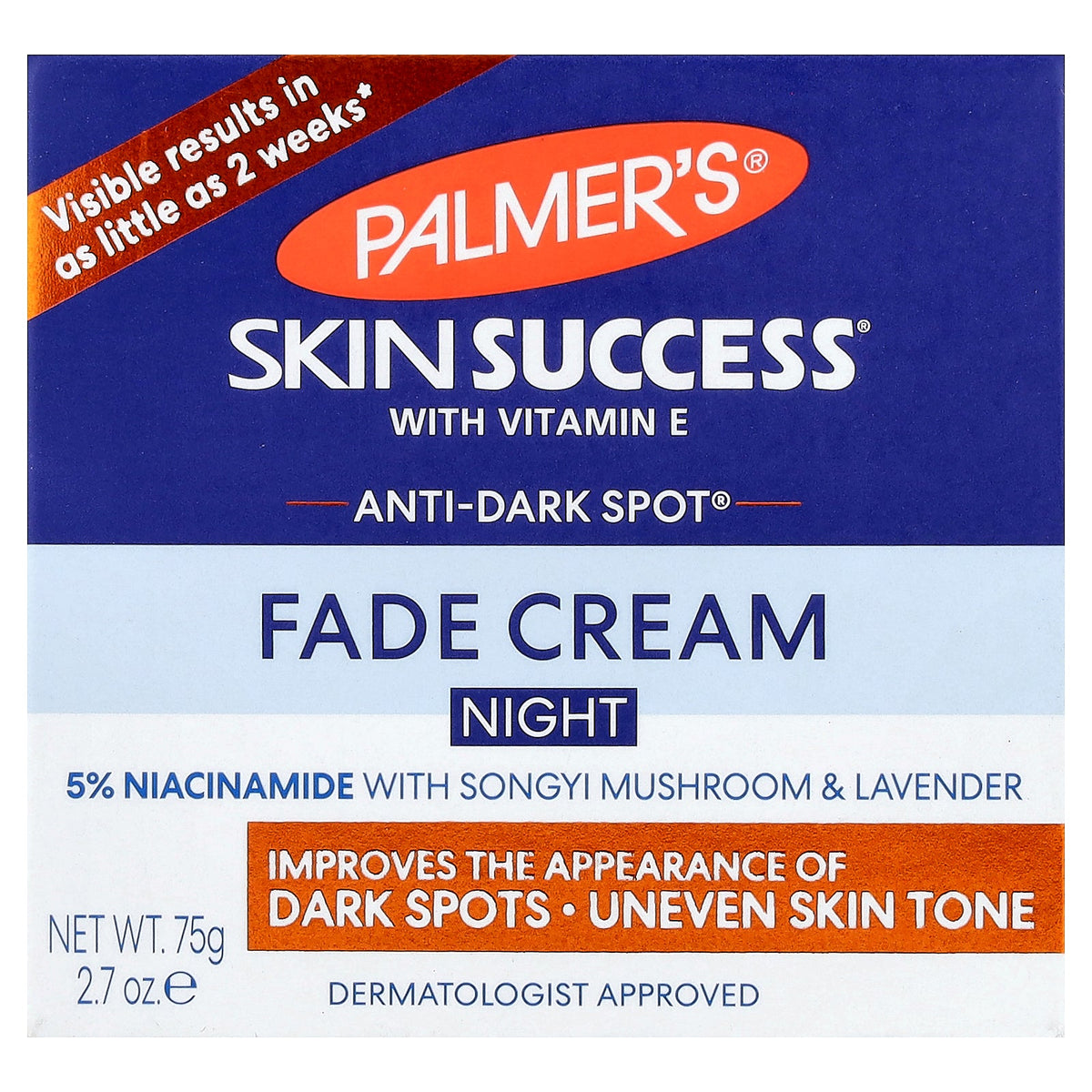 Palmer's, Skin Success® with Vitamin E, Anti-Dark Spot® Fade Cream, Night, 2.7 oz (75 g)