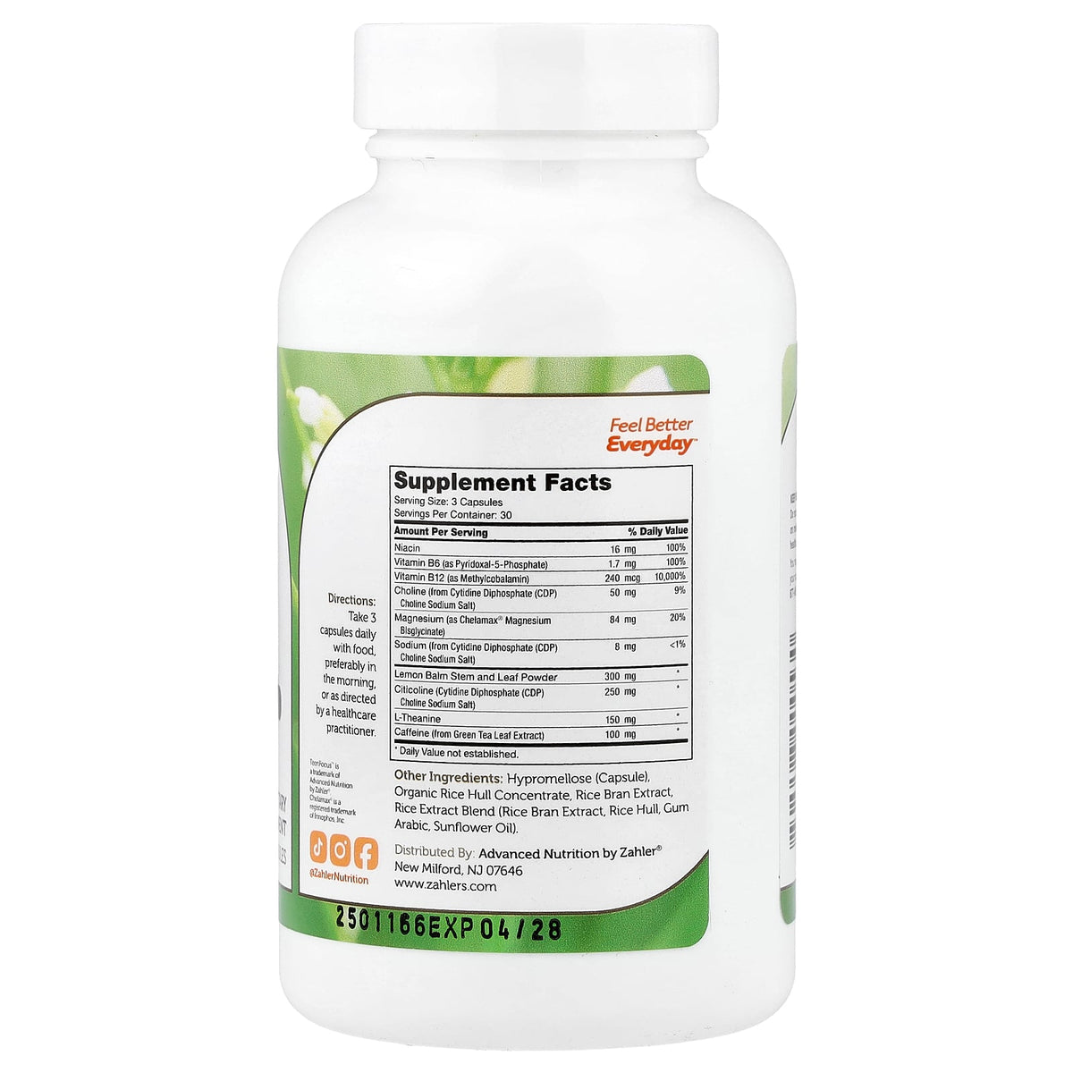 Zahler, TeenFocus™, 90 Capsules