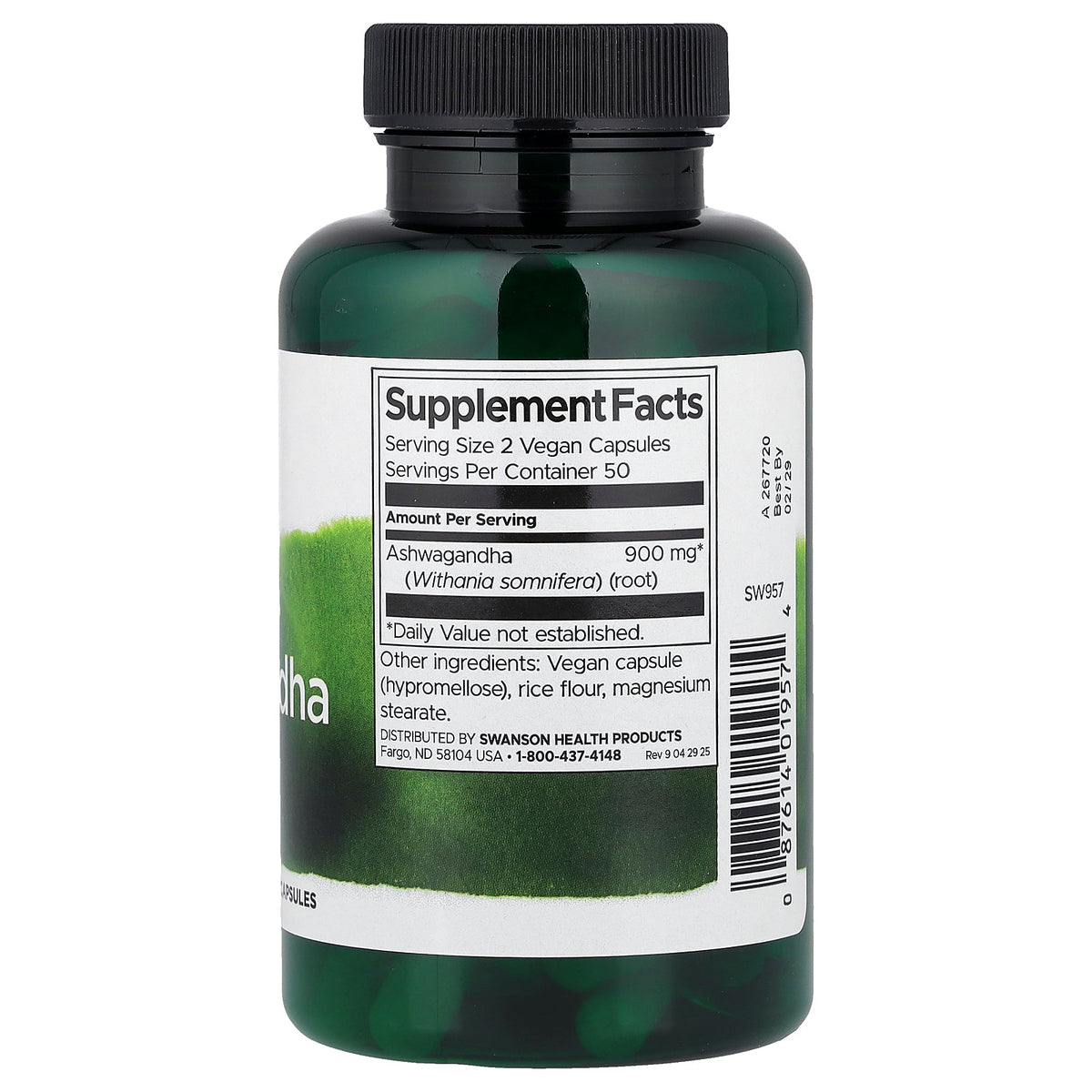 Swanson Vitamins, Full Spectrum® Ashwagandha, 450 mg, 100 Vegan Capsules
