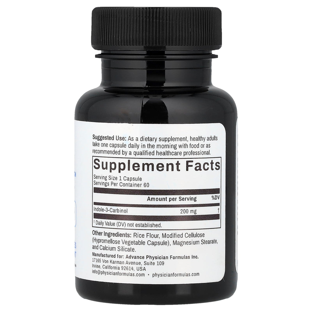 Advance Physician Formulas, Indole3™, 200 mg, 60 Vegetable Capsules