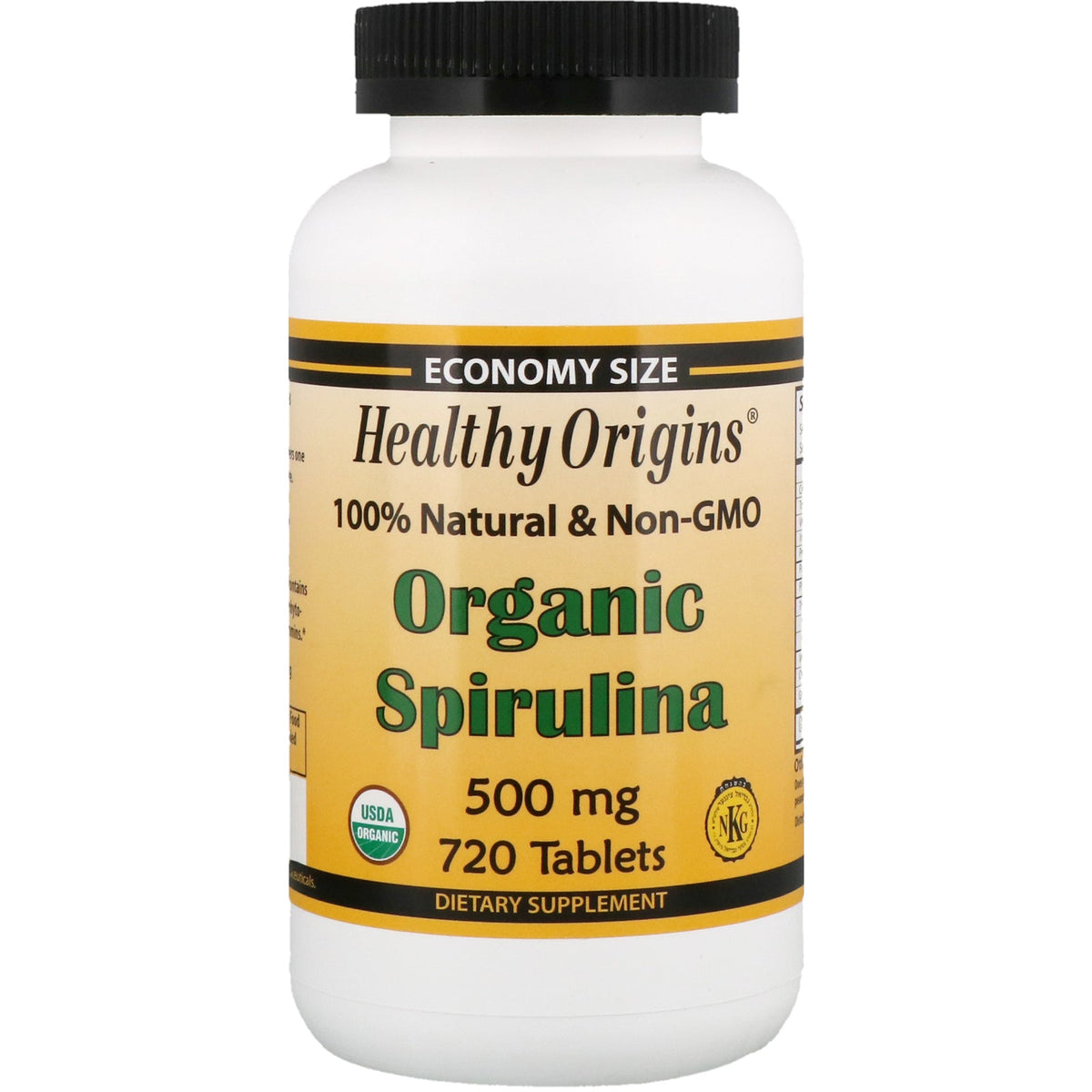 Healthy Origins, Organic Spirulina, 500 mg, 720 Tablets