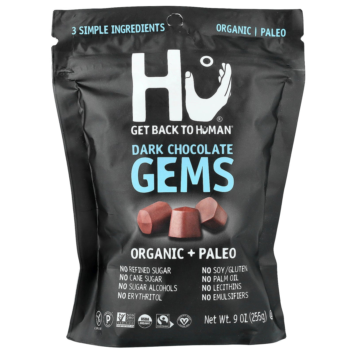 Hu, Gems, Dark Chocolate, 9 oz (255 g)
