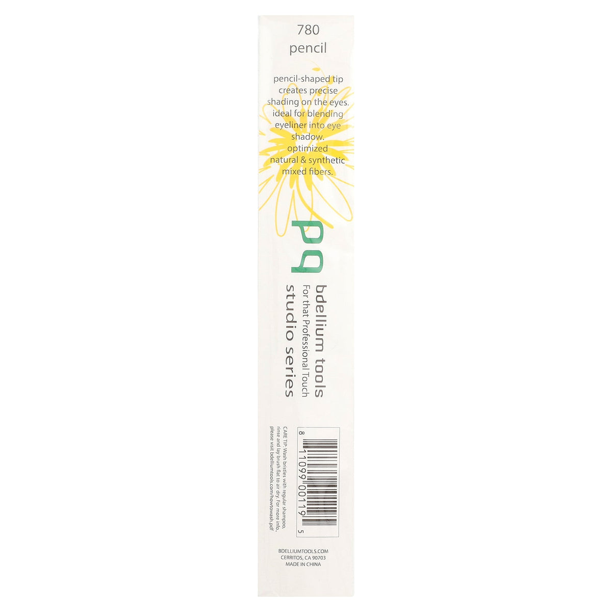 Bdellium Tools, Studio Series, Pencil Brush, Eyes 780, 1 Brush