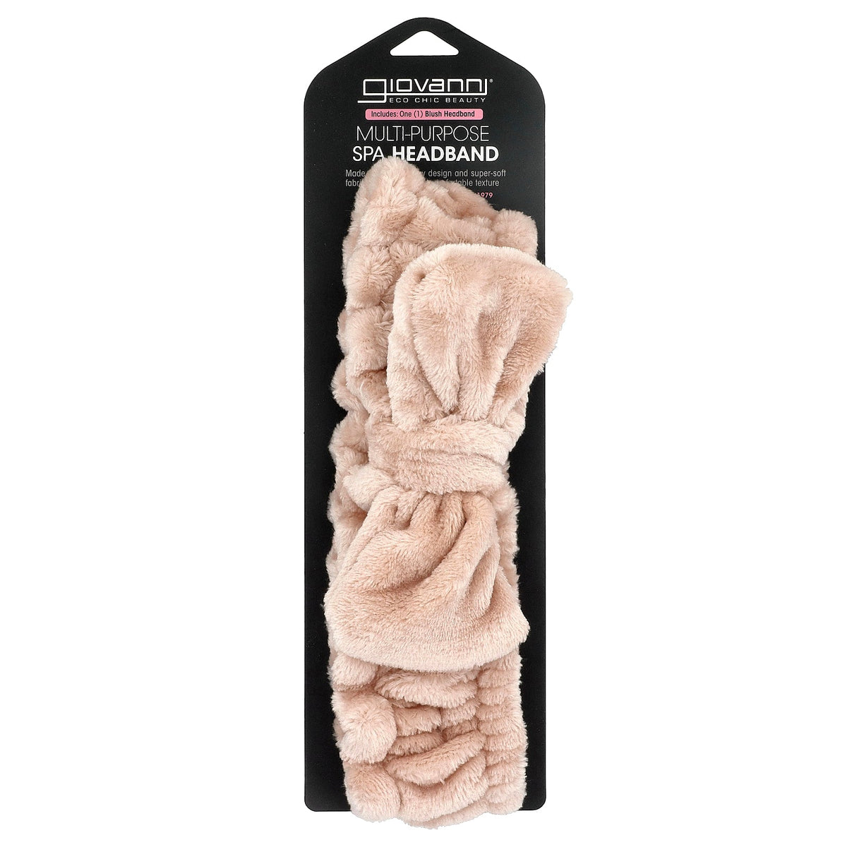 Giovanni, Multi-Purpose Spa Headband, Blush, 1 Headband