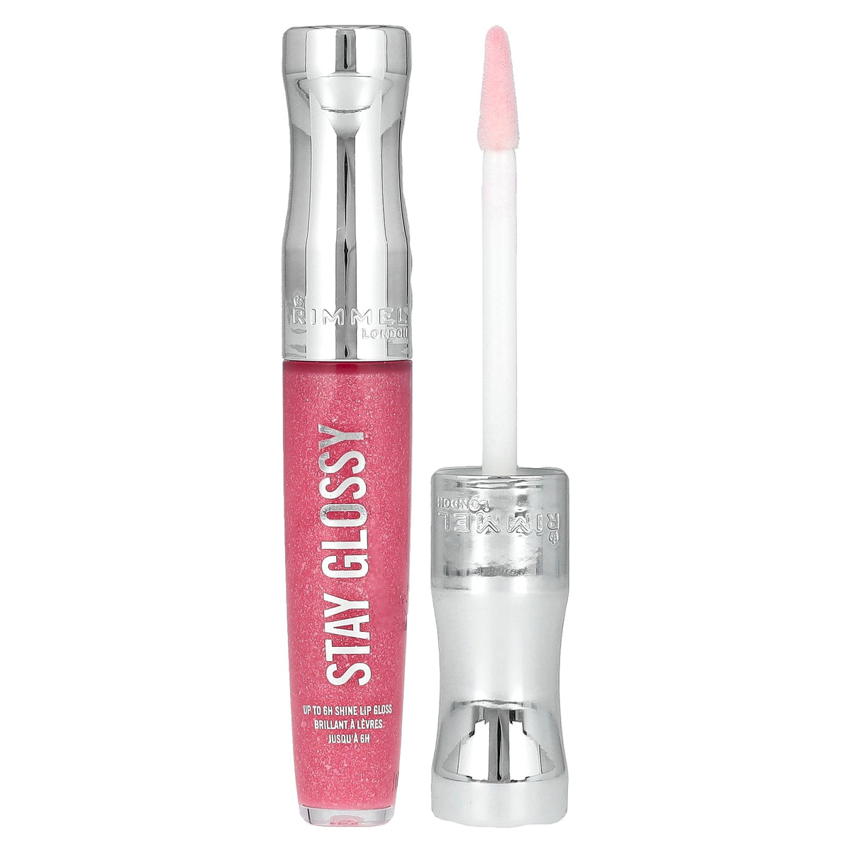 Rimmel London, Stay Glossy Lip Gloss, 140 Flower Power, 0.18 fl oz (5.5 ml)