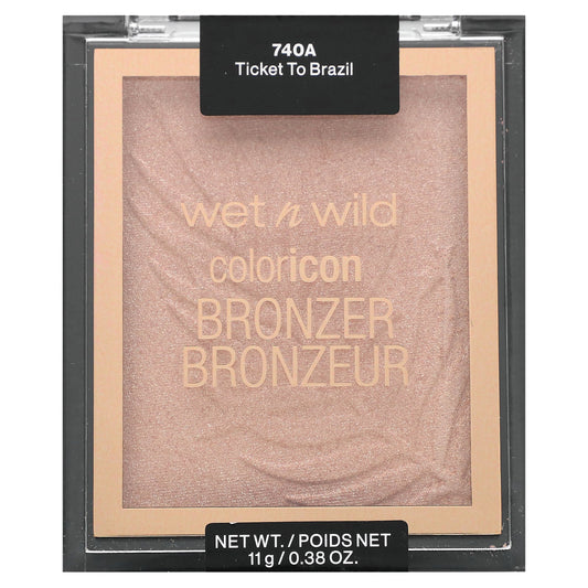 wet n wild, Color Icon, Bronzer, 740A Ticket to Brazil, 0.38 oz (11 g)