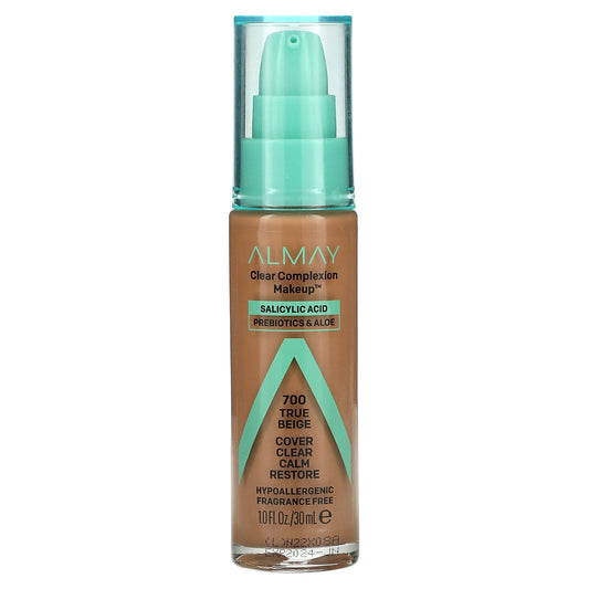 Almay, Clear Complexion Makeup, 700 True Beige, 1 fl oz (30 ml)