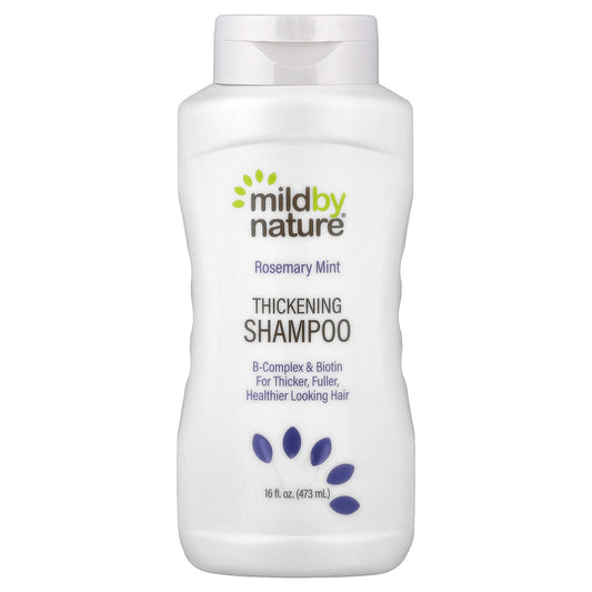 Mild By Nature, Thickening Shampoo, B-Complex & Biotin, Rosemary Mint, 16 fl oz (473 ml)