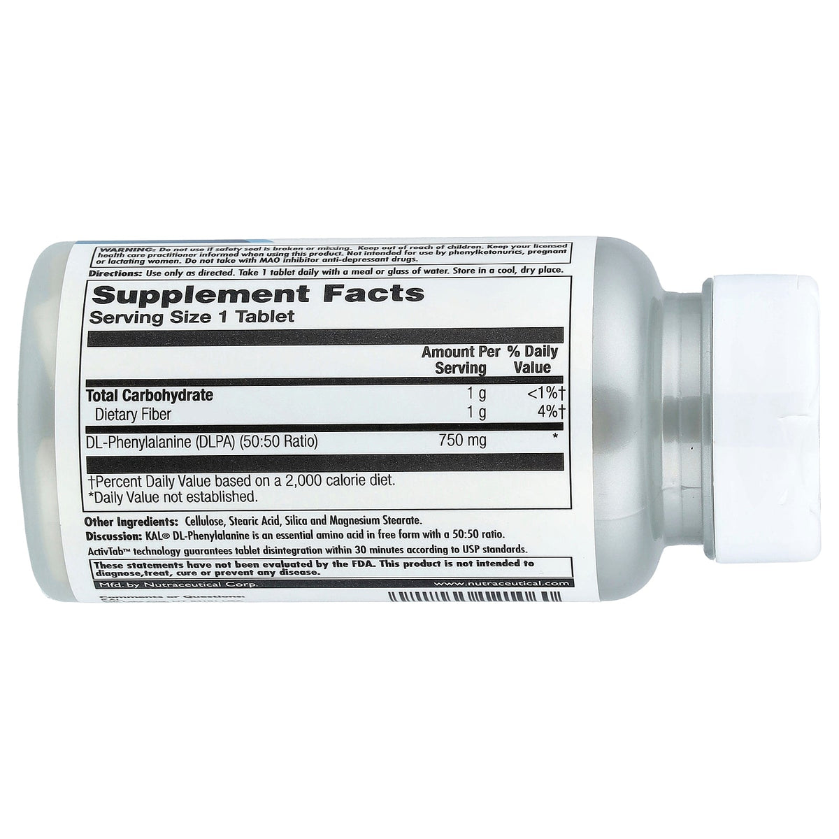 KAL, DLPA, 750 mg, 60 Tablets