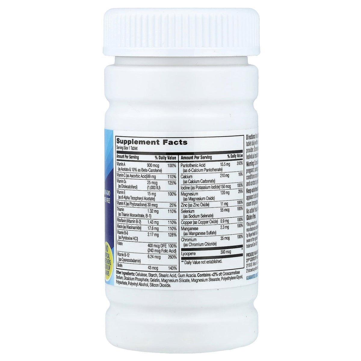 21st Century, One Daily, Men's Health, 100 Tablets