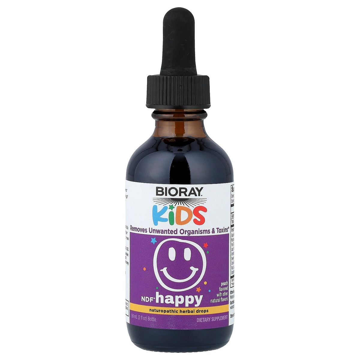 Bioray, Kids, NDF® Happy, Peach, 2 fl oz (59 ml)