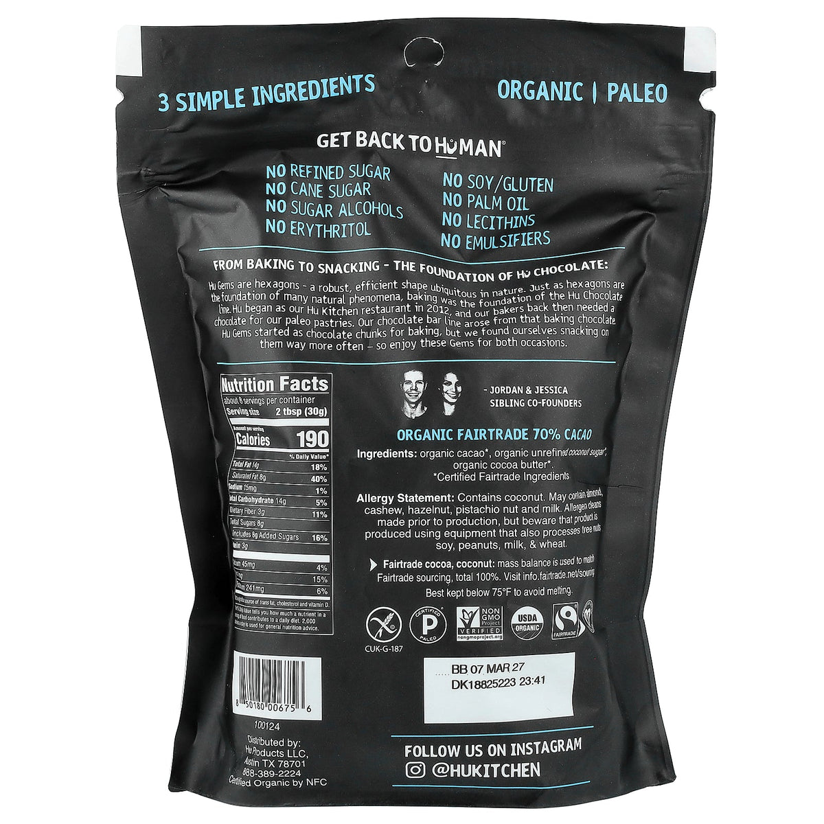 Hu, Gems, Dark Chocolate, 9 oz (255 g)