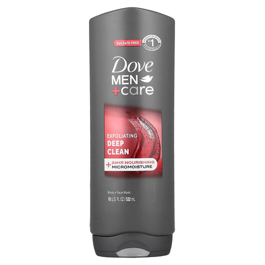 Dove, Men + Care, Body + Face Wash, Deep Clean, 18 fl oz (532 ml)