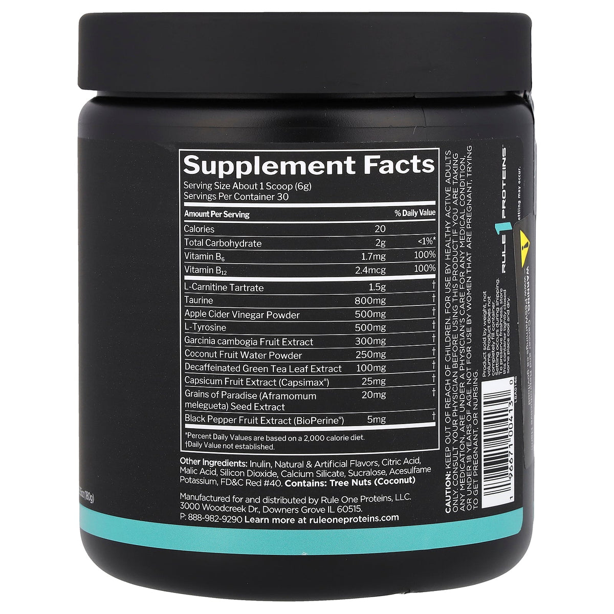 Rule One Proteins, Lean™, Non-Stim Weight Management, Guava Lemonade, 6.35 oz (180 g)