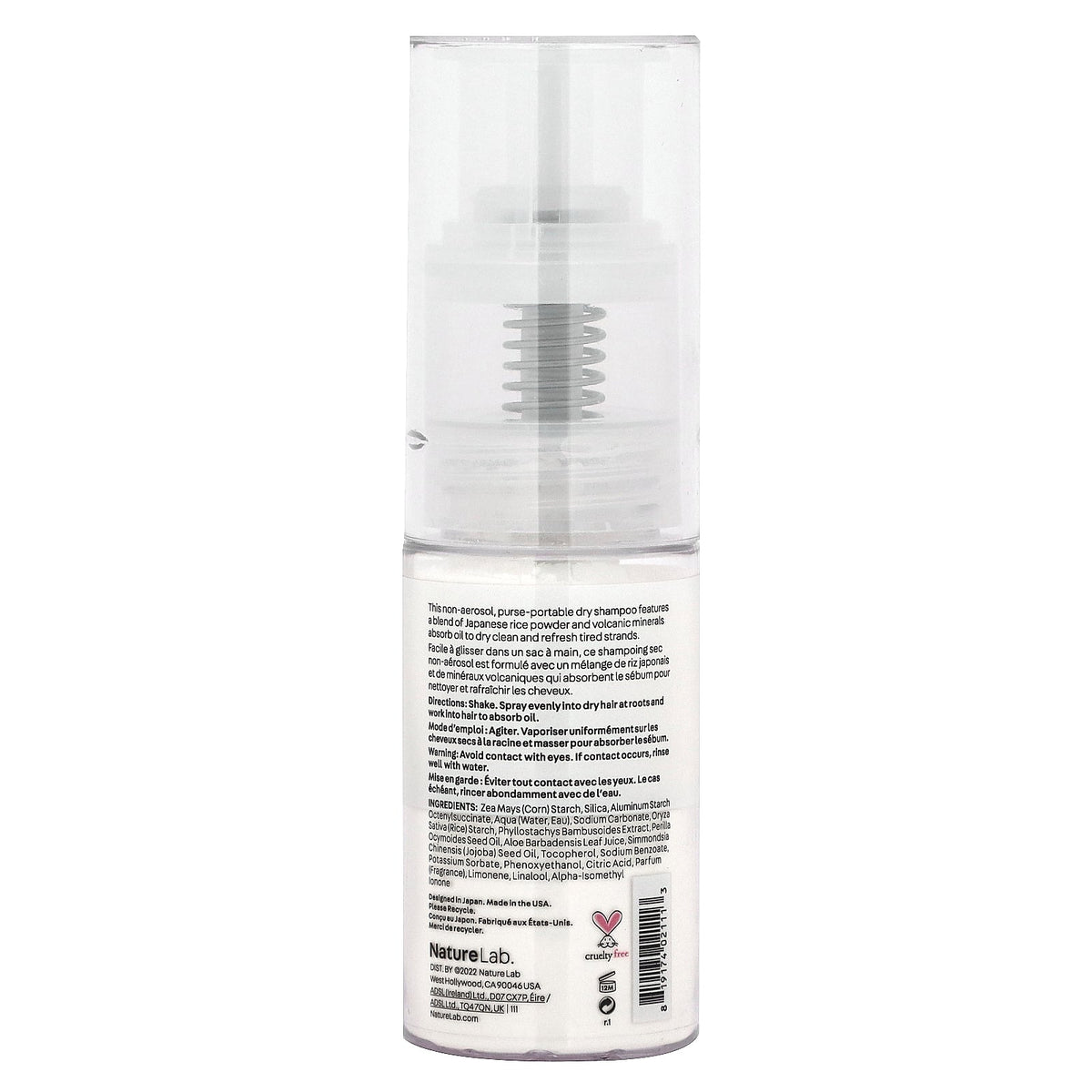 NatureLab Tokyo, Perfect Clean, Dry Shampoo, Rice Powder, 0.74 oz (21 g)