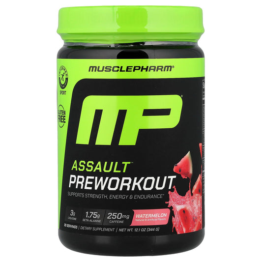MusclePharm, Assault® Preworkout, Watermelon, 12.1 oz (344 g)