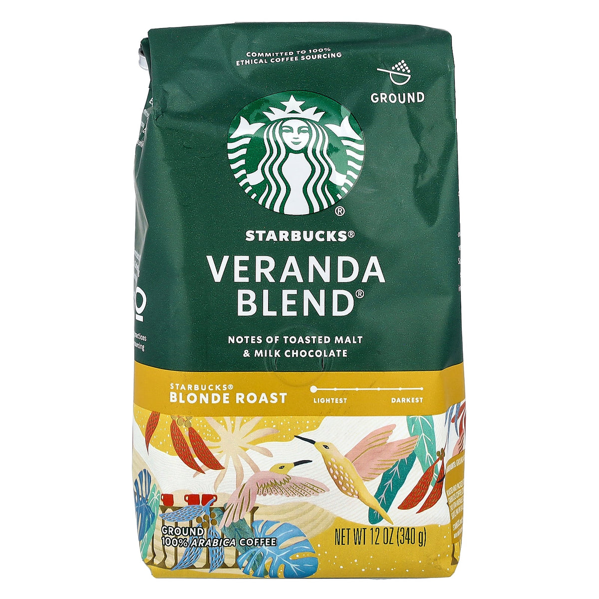 Starbucks, Veranda Blend® Coffee, Ground, Blonde Roast, 12 oz (340 g)