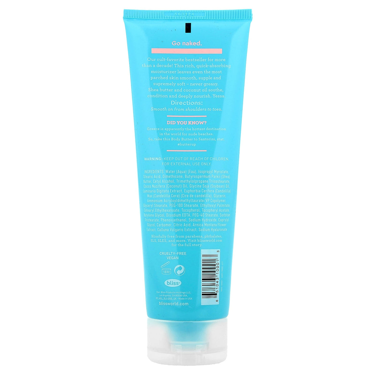 Bliss, Body Butter, Naked , 6.7 fl oz (200 ml)