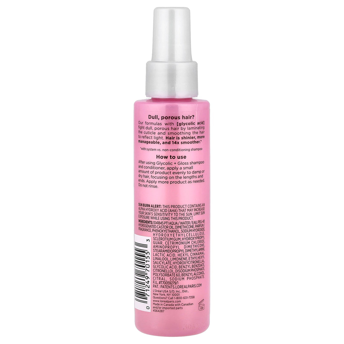 L'Oréal, Elvive, High Shine Leave-In Serum With System, 4.4 fl oz (130 ml)