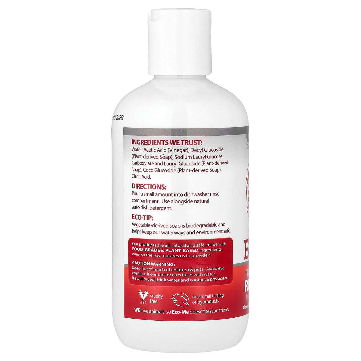 Eco-Me, Inc., Rinse Aid, Fragrance Free, 8 fl oz (237 ml)