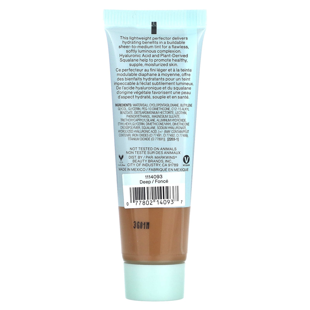 wet n wild, Barefocus, Tinted Hydrator, 1114093 Deep, 0.91 fl oz (27 ml)