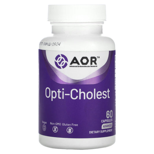 Advanced Orthomolecular Research AOR, Opti-Cholest, 60 Capsules (500 mg per Capsule)