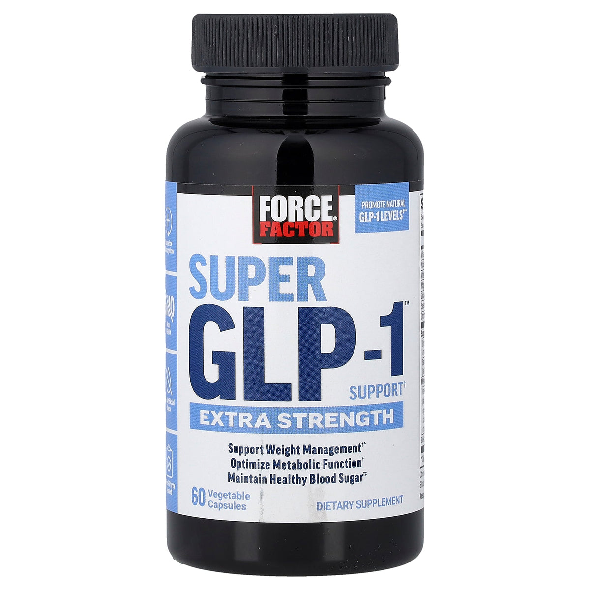 Force Factor, Super GLP-1™ Support, 60 Vegetable Capsules
