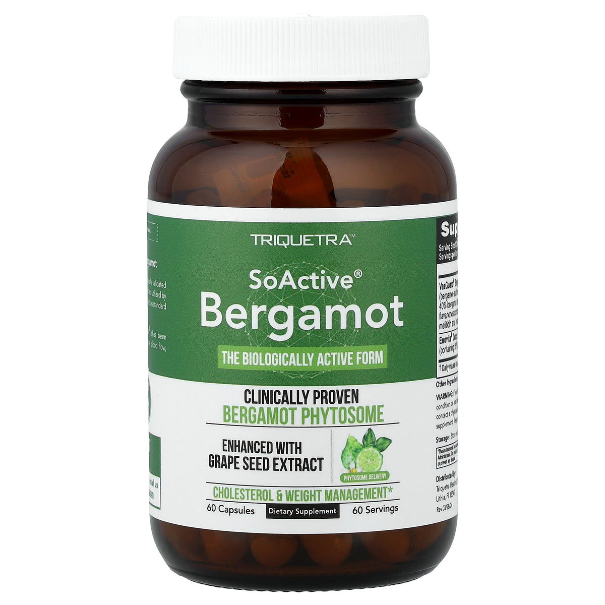 Triquetra, SoActive® Bergamot, 60 Capsules