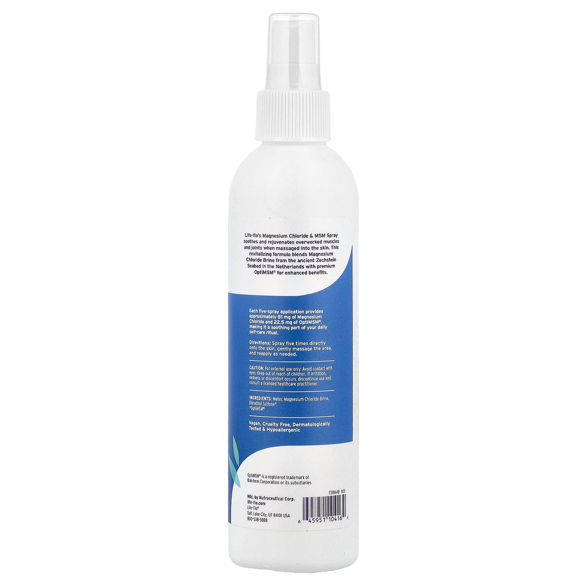 Life-flo, Magnesium Chloride & MSM Spray, 8 fl oz (237 ml)