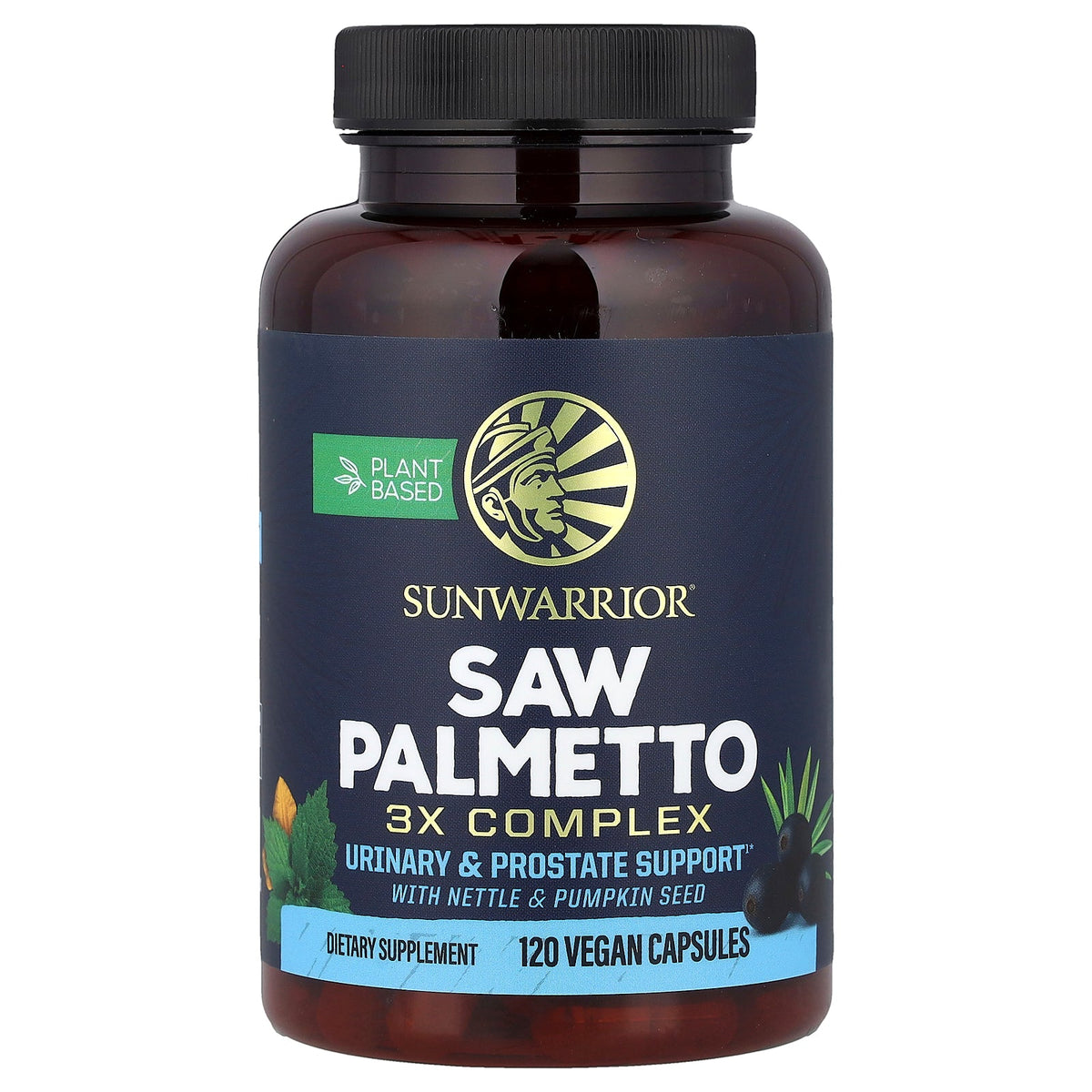 Sunwarrior, Saw Palmetto, 120 Vegan Capsules