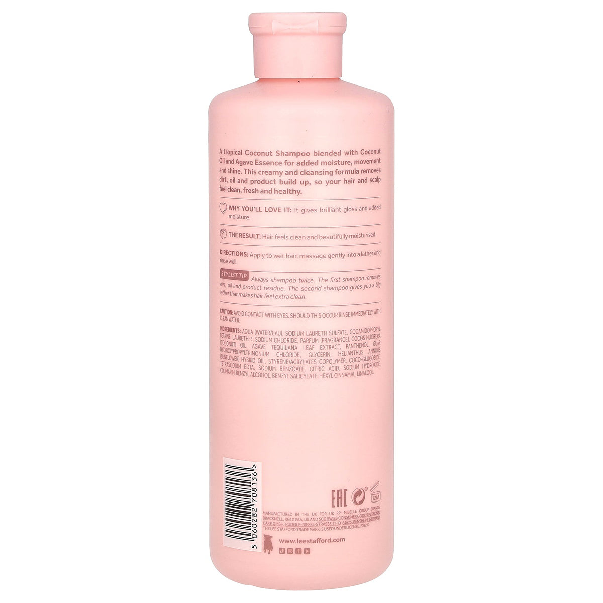 Lee Stafford, Coco Loco, Shine Shampoo, For Dull, Lacklustre Hair, 16.9 fl oz (500 ml)
