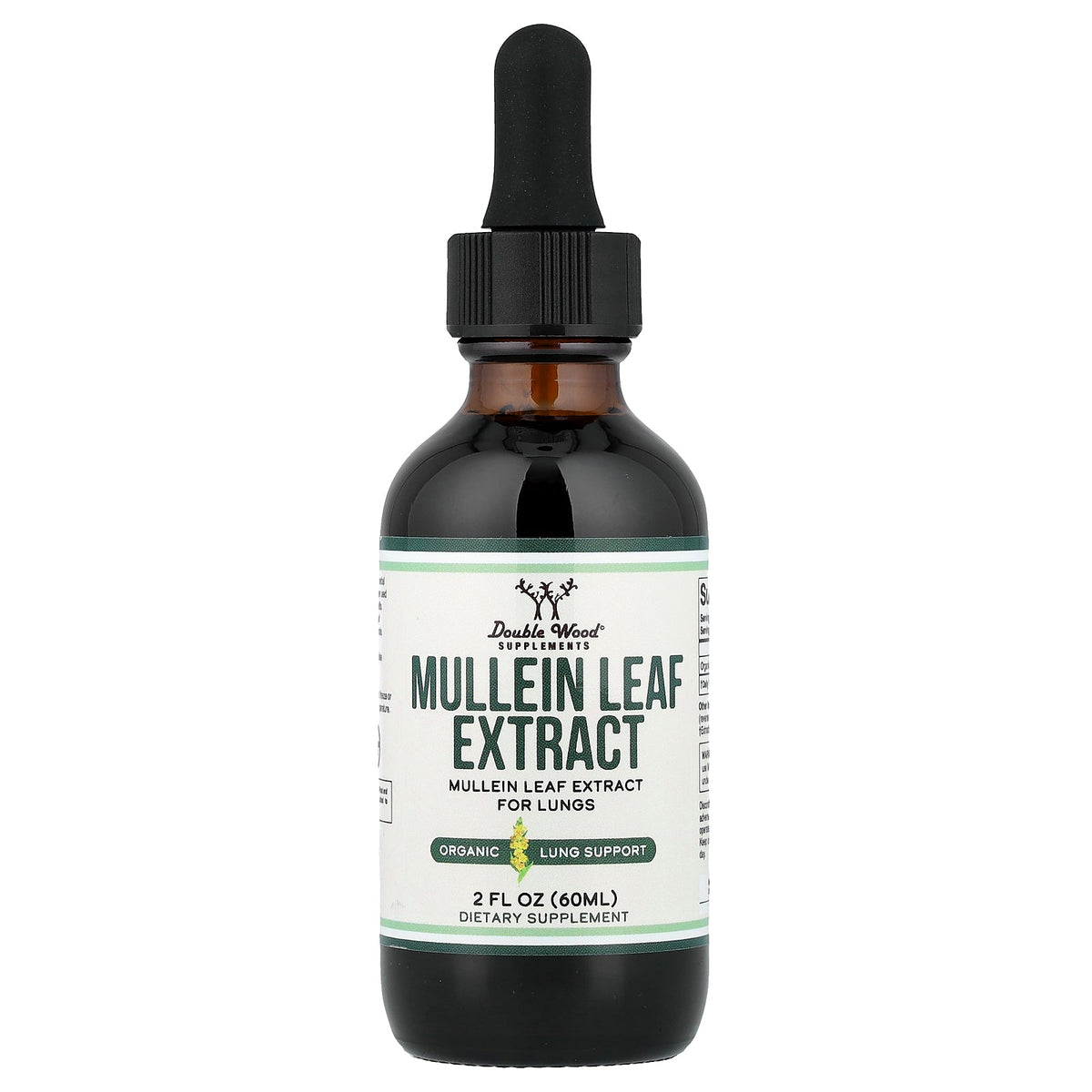 Double Wood Supplements, Mullein Leaf Extract, 2 fl oz (60 ml)