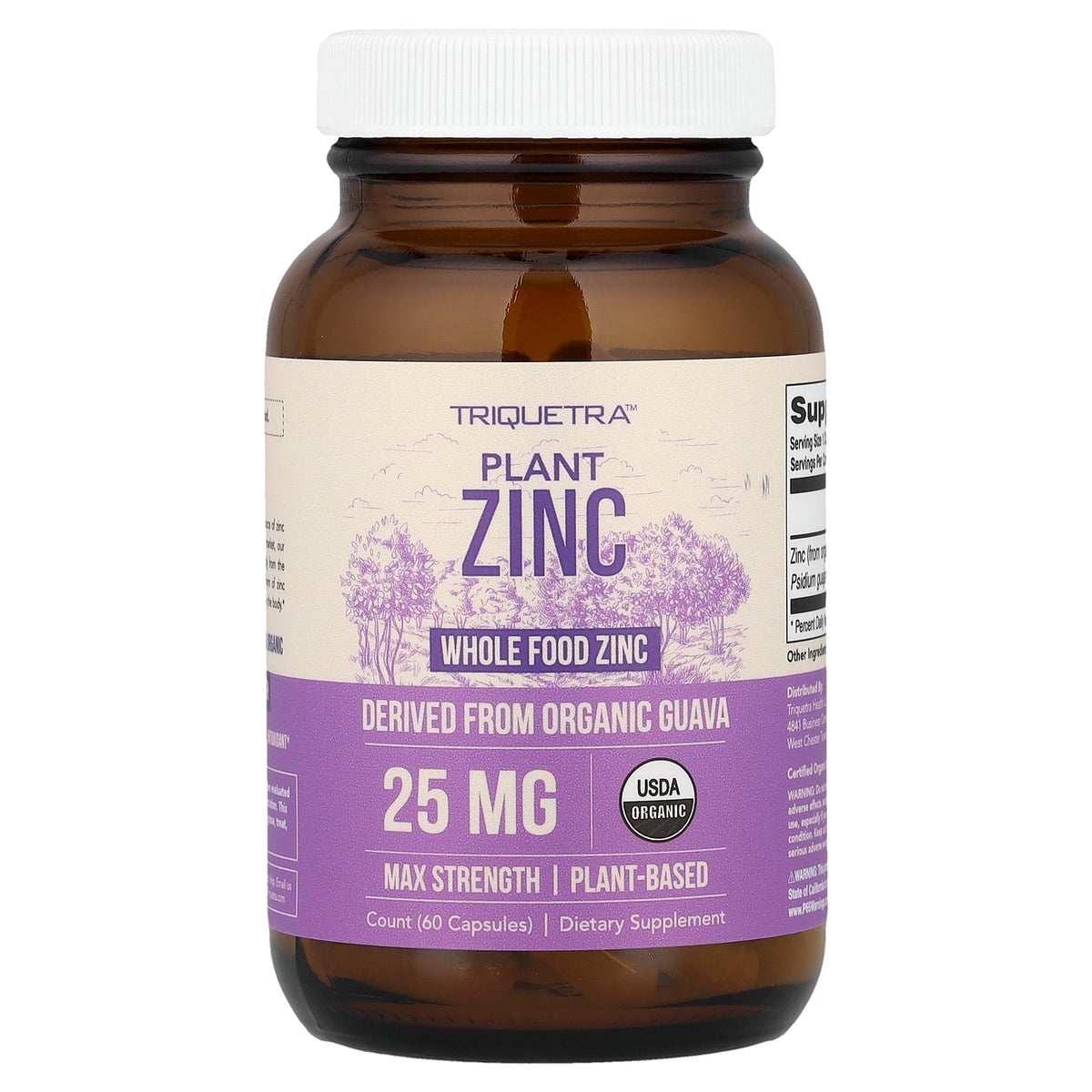 Triquetra, Plant Zinc, 25 mg, 60 Capsules