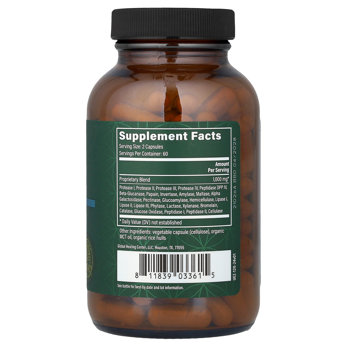Global Healing, Ultimate Enzymes, 120 Capsules